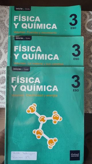 Lote de 3 Libros FyQ (Oxford Educación)
