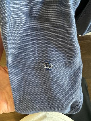 Camisa azul Zara