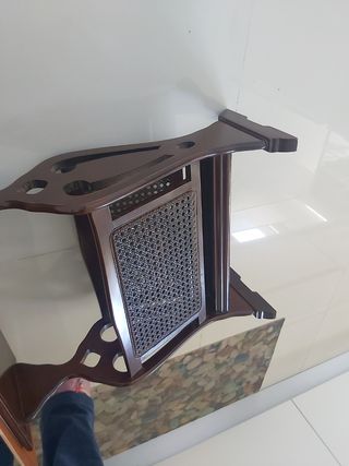 Revistero madera vintage,mesita apoyo, mesita tv.