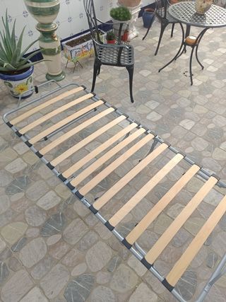 Somier Plegable y Portátil + Colchón