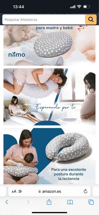 Niimo Almohada de embarazo y lactancia