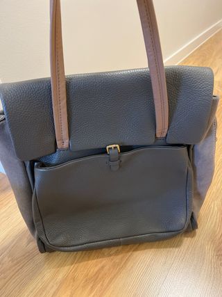 Bolso grande piel Zara