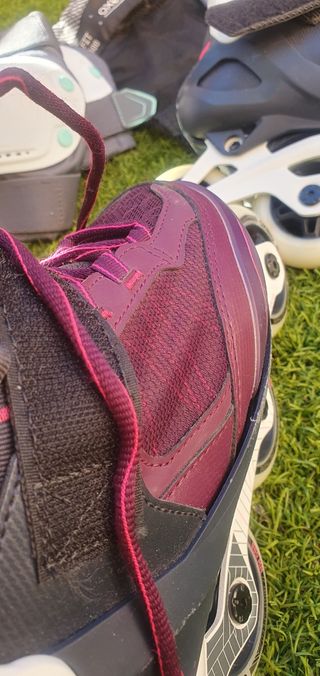 Patines línea + protecciones