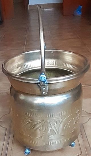 Caldero cobre antiguo