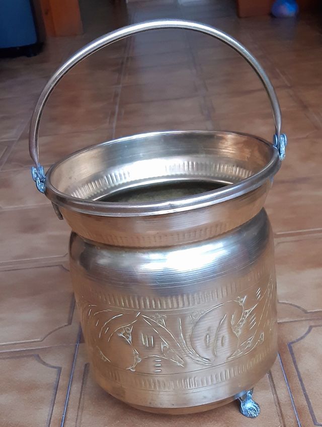 Caldero cobre antiguo