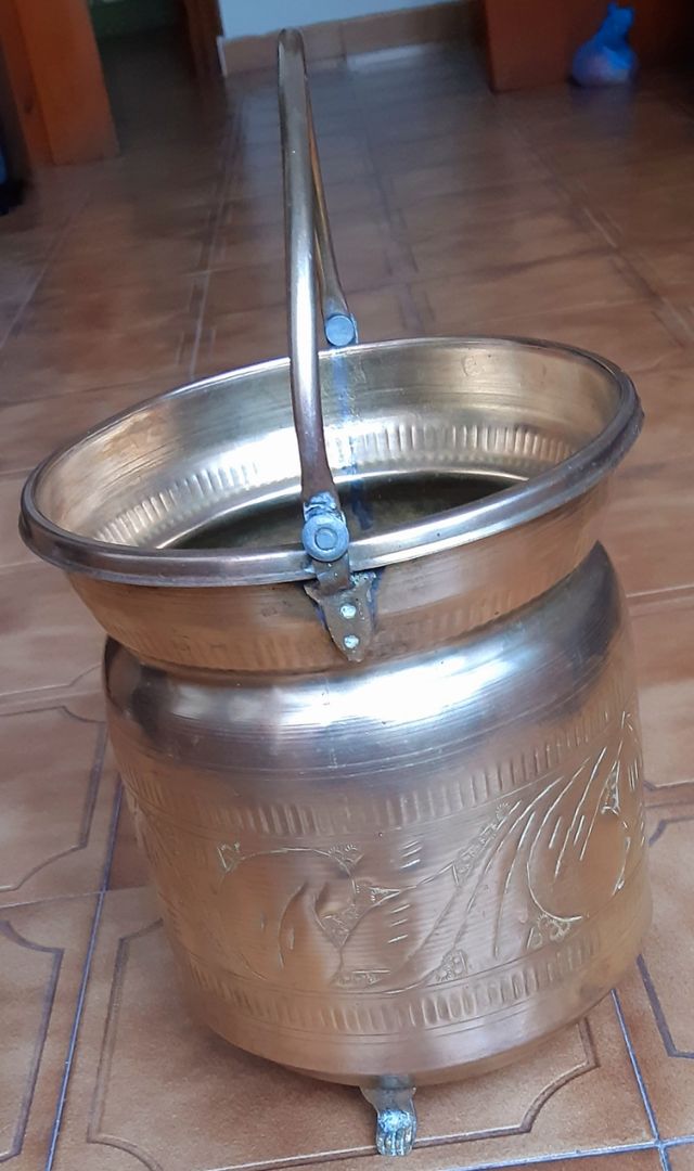 Caldero cobre antiguo