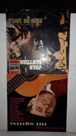 14 discos de vinilo grandes, de música española