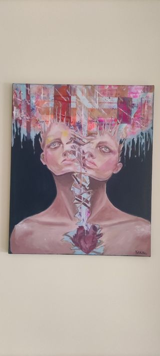 Lienzo obra de arte.