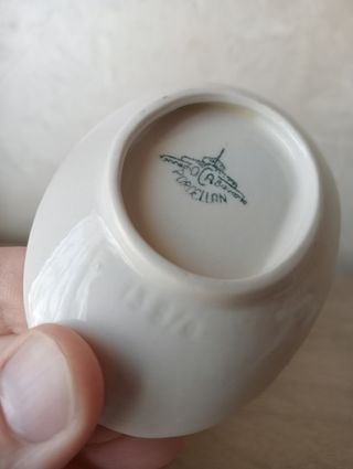 Coppia piattini in porcellana anni 50