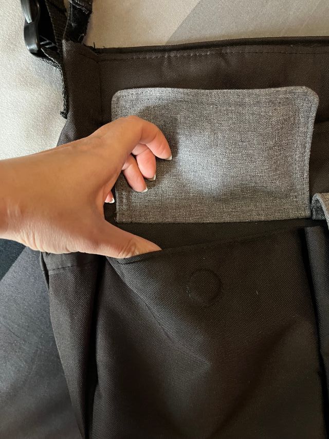 Bolso carro Jane en color negro y gris