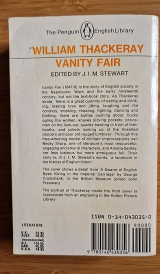 Vanity Fair. William Thackeray, Penguin 1984