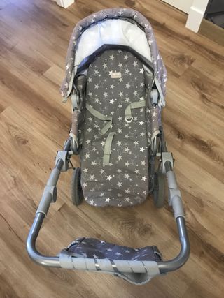 carrito de muñecas , bolso , portabebes y capazo