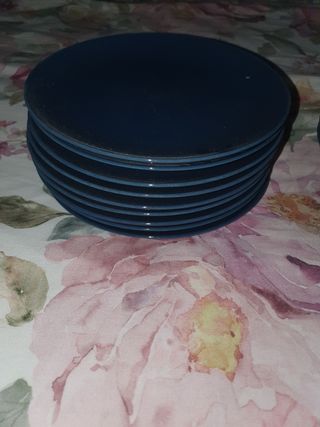 Vajilla ikea azul petróleo