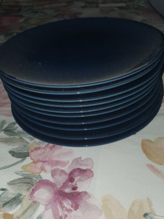 Vajilla ikea azul petróleo