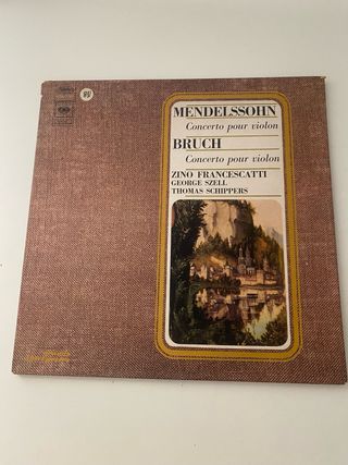 Disco vinilo Mendelssohn y Bruch