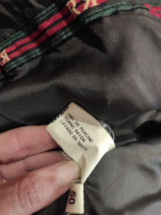 Chaqueta piel, hombre.