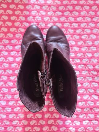 Botines marrones de piel t.41 Paula Urban