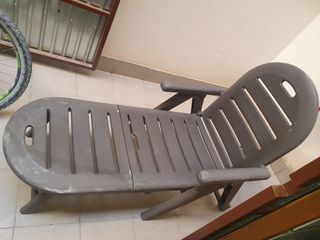 Hamaca tumbona jardín con funda acolchad