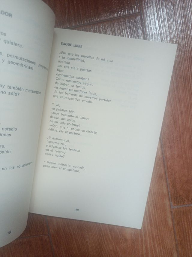 El fútbol profundo. Poesía