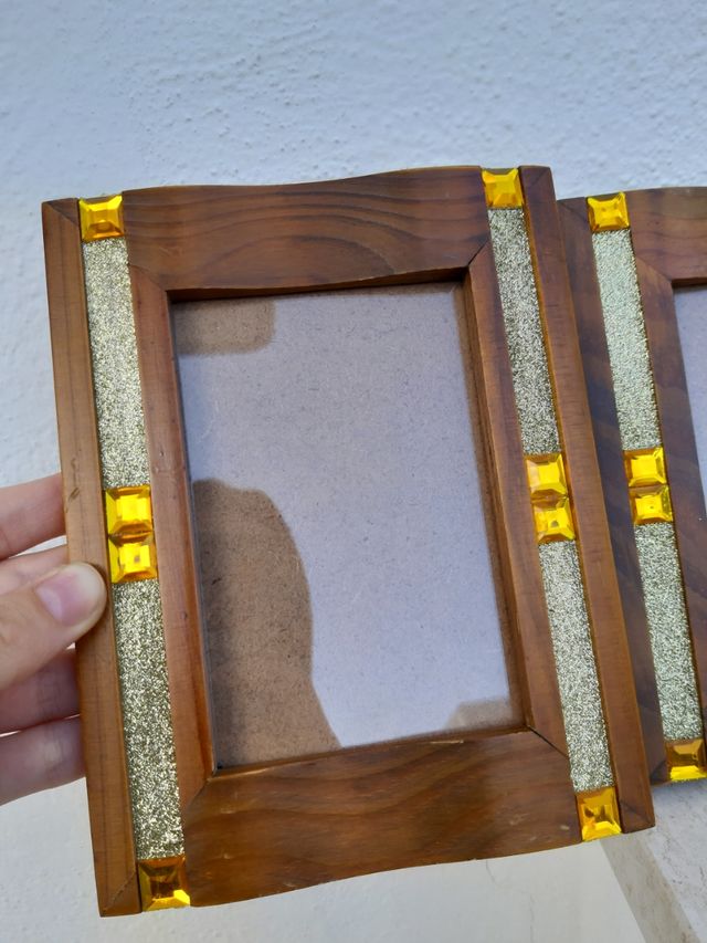 Set 2 cornici in legno vintage
