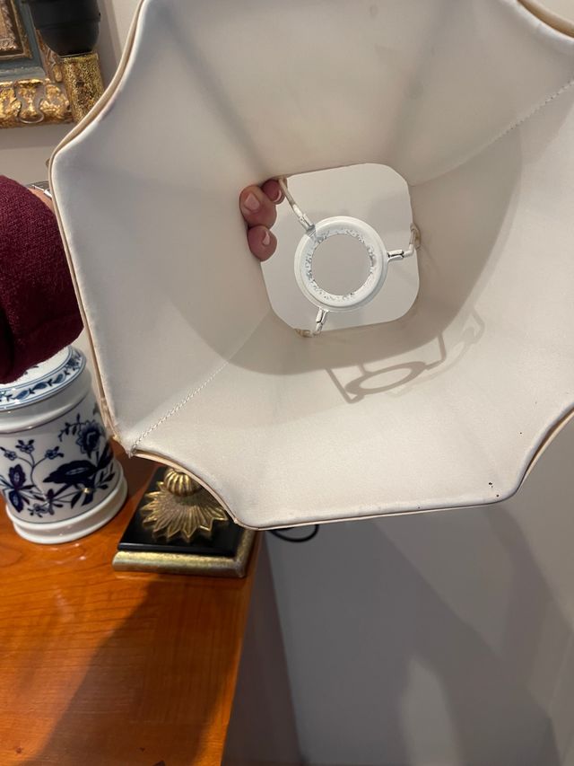 Pantalla de lampara ingles antigüa