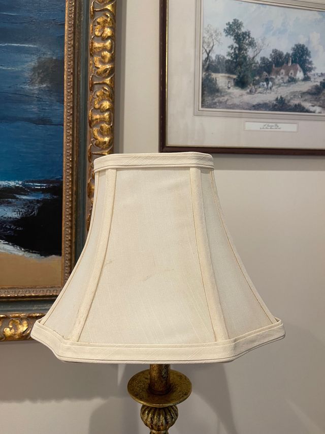 Pantalla de lampara ingles antigüa