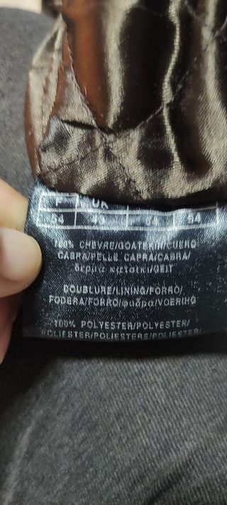 Chaquetón de piel auténtica de chico