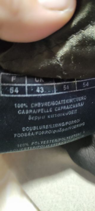 Chaquetón de piel auténtica de chico