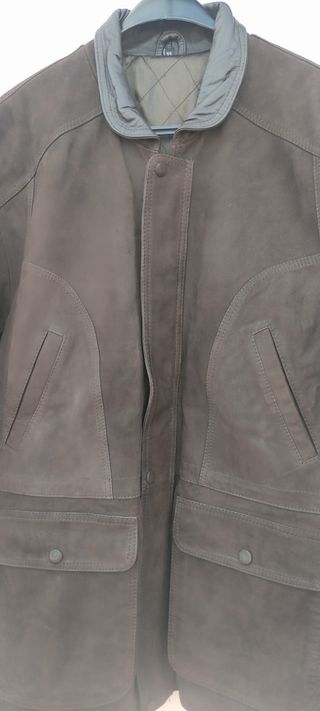 Chaquetón de piel auténtica de chico