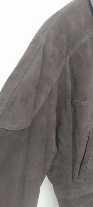 Chaquetón de piel auténtica de chico