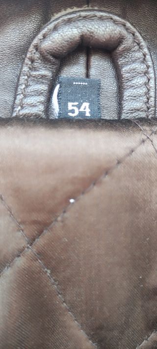 Chaquetón de piel auténtica de chico