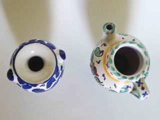 Lote de cerámica: Botijo + San Gimignano