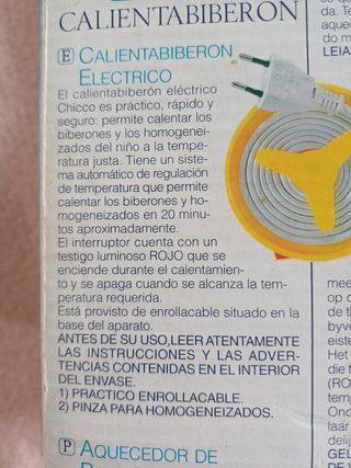 Calienta Biberones chico nuevo a estrenar