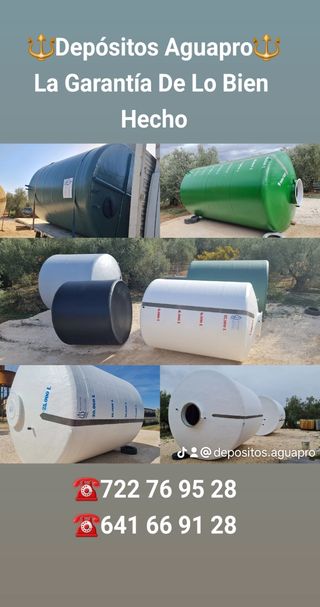 Depósitos agua de todo tipo poliéster