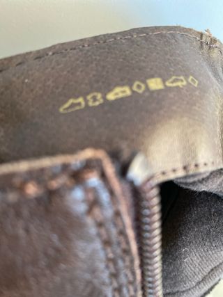 Botines en cuero marrón, como nuevos 8 euros ..