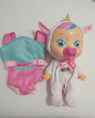 Bebé llorón unicornio + mochila