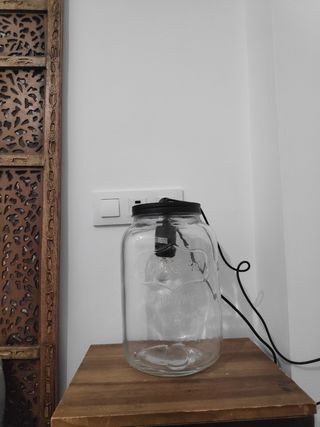 Lámpara de mesa vidrio