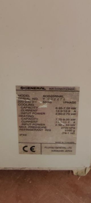 Aire acondicionado techo tienda