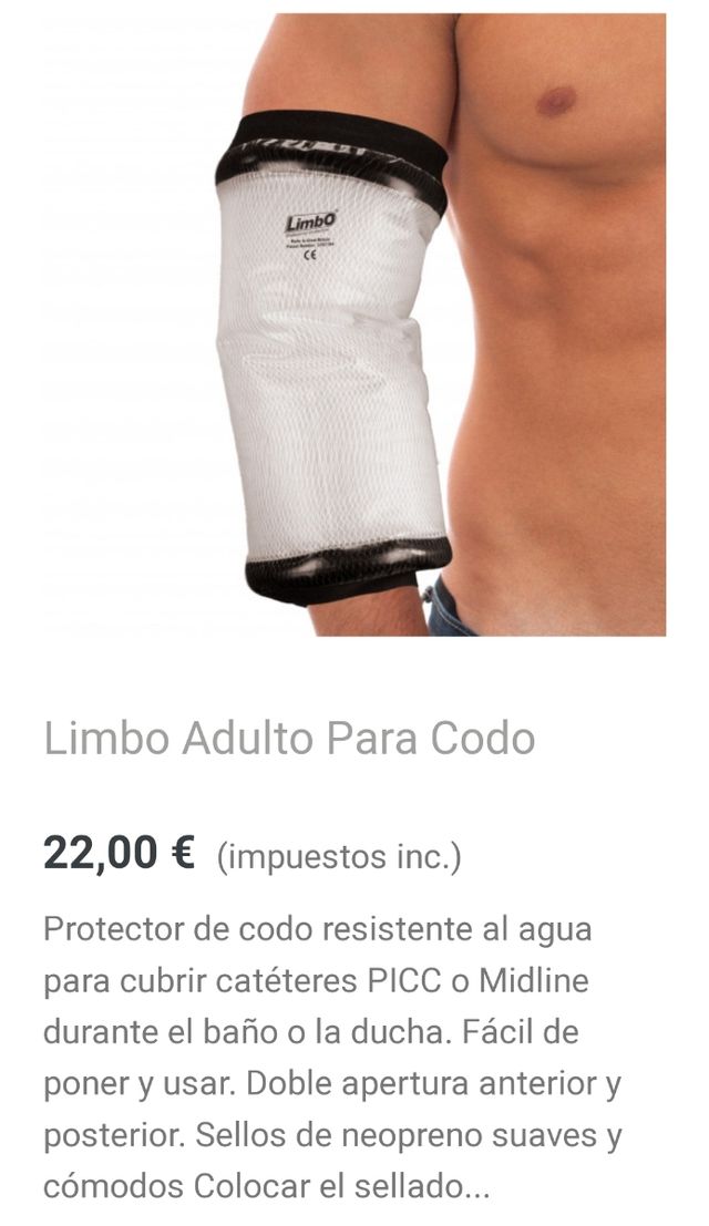 Protector de codo impermeable