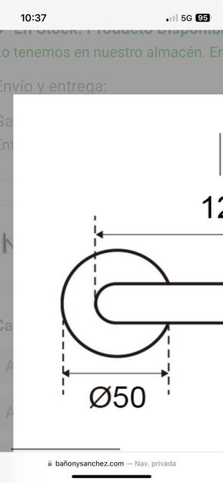 Manillas para puertas.