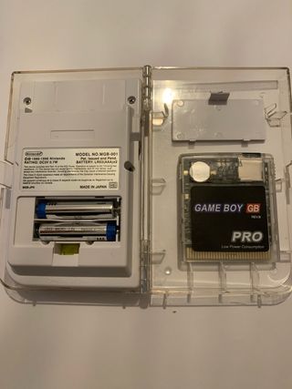 gameboy pocket retroiluminada 170 con cartucho