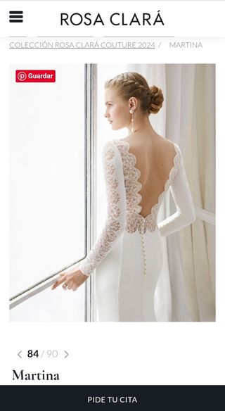 Vestido Rosa Clará Colección Couture
