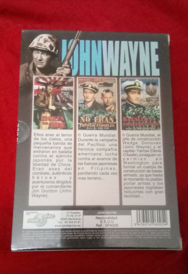 JOHN WAYNE. 3 DVDS PRECINTADO
