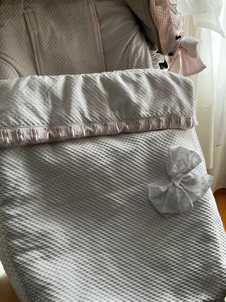 vestidura artesanal piqué para bugaboo con capota