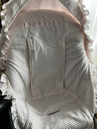 vestidura artesanal piqué para bugaboo con capota