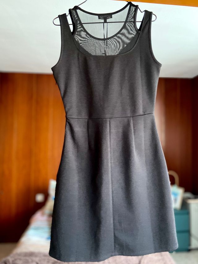 Abito da cocktail nero con etichetta Morgan