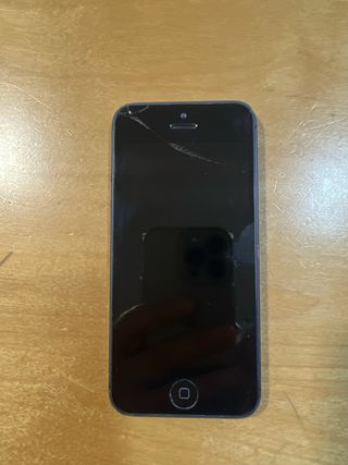 iPhone 5 16 Gb negro con 2 fundas