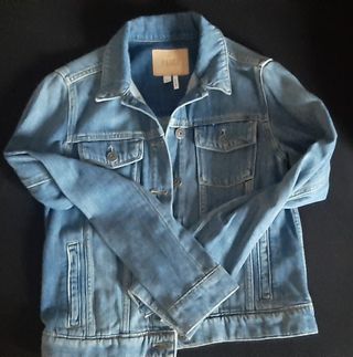 CAZADORA VAQUERA AZUL