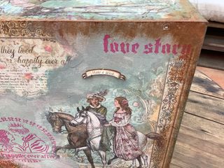 Cajonera decorada a mano LA BELLA DURMIENTE