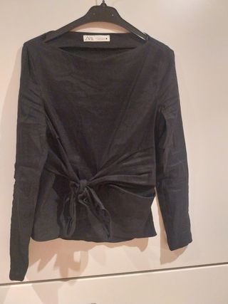 Camisa zara con nudo talla M